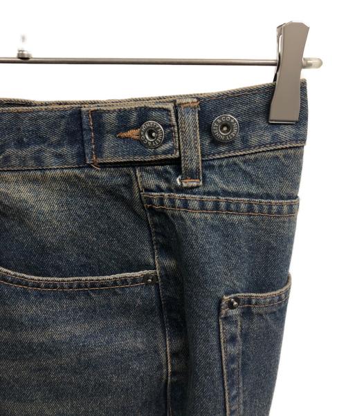 9090（9090）9090 (9090) King Logo Wide Tuck Denim Pant インディゴ サイズ:Mの古着・服飾アイテム