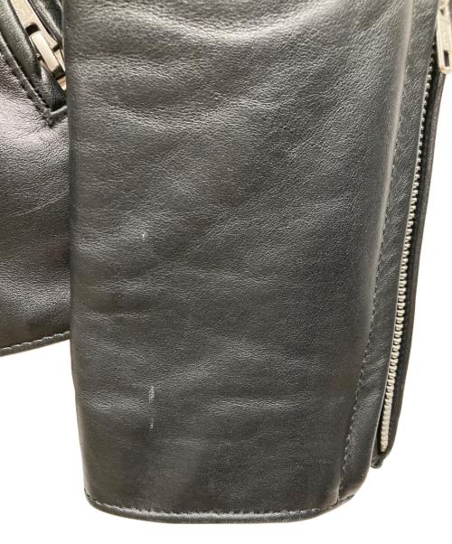 LAD MUSICIAN（ラッドミュージシャン）LAD MUSICIAN (ラッドミュージシャン) レザーシングルライダースジャケット ブラック サイズ:48の古着・服飾アイテム