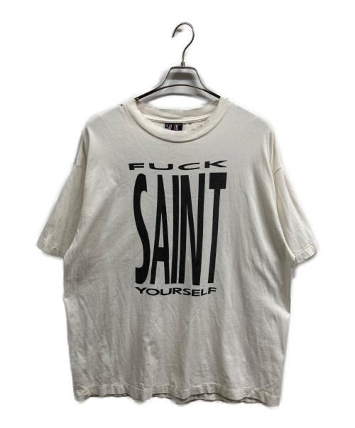 SAINT MICHAEL（セントマイケル）SAINT MICHAEL (セントマイケル) SAINT YOURSELF SS TEE ホワイト サイズ:XLの古着・服飾アイテム