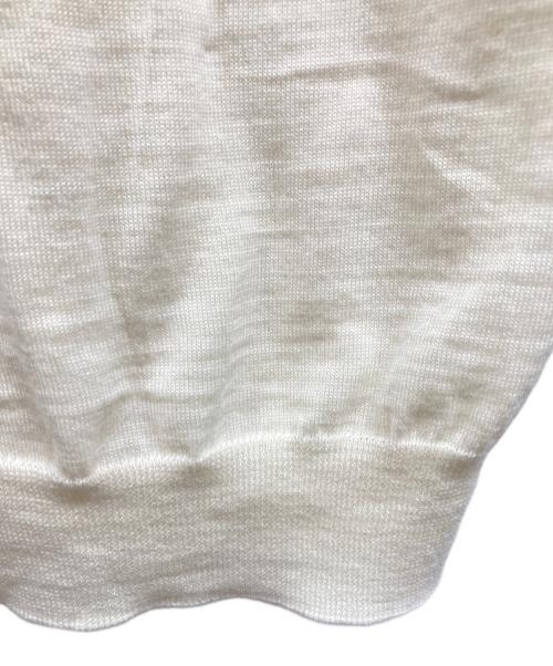 PLAY COMME des GARCONS（プレイコムデギャルソン）PLAY COMME des GARCONS (プレイコムデギャルソン) ウールニットポロシャツ アイボリー サイズ:XLの古着・服飾アイテム