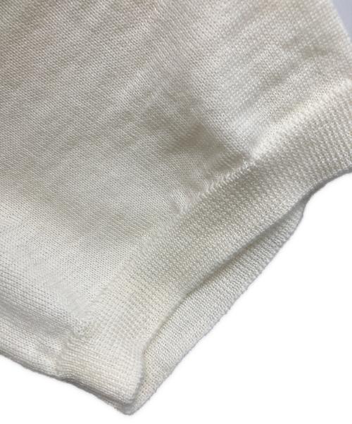 PLAY COMME des GARCONS（プレイコムデギャルソン）PLAY COMME des GARCONS (プレイコムデギャルソン) ウールニットポロシャツ アイボリー サイズ:XLの古着・服飾アイテム