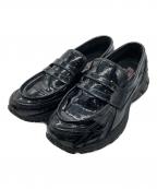 NEW BALANCEニューバランス）の古着「型押しローファー」｜ブラック