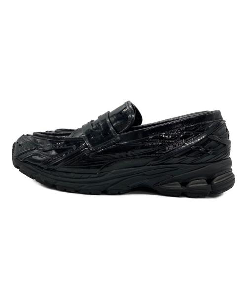 NEW BALANCE（ニューバランス）NEW BALANCE (ニューバランス) 型押しローファー ブラック サイズ: 26.5cmの古着・服飾アイテム