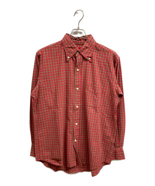 EVISU（エヴィス）EVISU (エヴィス) YAMANE (ヤマネ) ボタンダウンシャツ レッド サイズ:40の古着・服飾アイテム