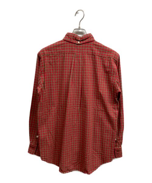 EVISU（エヴィス）EVISU (エヴィス) YAMANE (ヤマネ) ボタンダウンシャツ レッド サイズ:40の古着・服飾アイテム