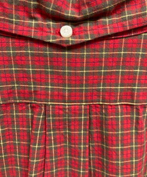 EVISU（エヴィス）EVISU (エヴィス) YAMANE (ヤマネ) ボタンダウンシャツ レッド サイズ:40の古着・服飾アイテム