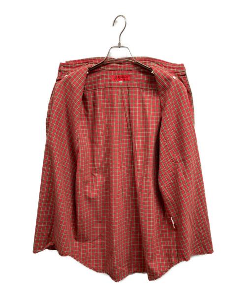 EVISU（エヴィス）EVISU (エヴィス) YAMANE (ヤマネ) ボタンダウンシャツ レッド サイズ:40の古着・服飾アイテム