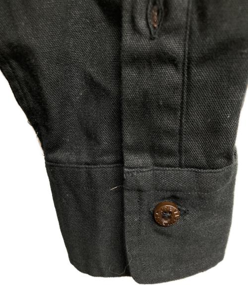 EVISU（エヴィス）EVISU (エヴィス) YAMANE (ヤマネ) ボタンダウンシャツ ブラック サイズ:40の古着・服飾アイテム