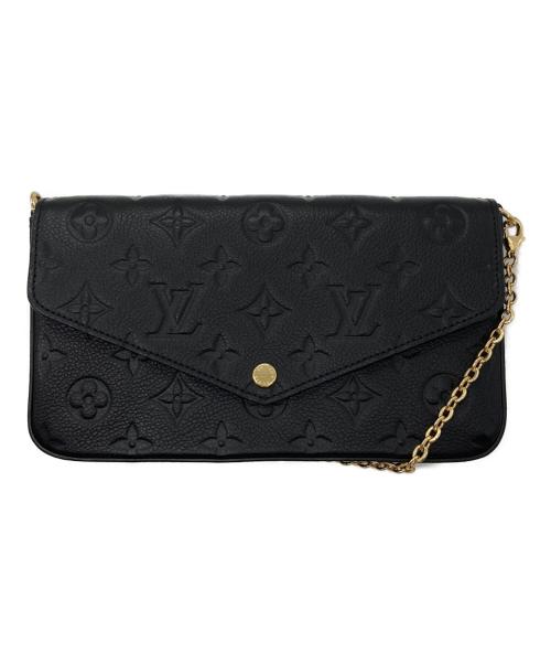 LOUIS VUITTON（ルイ ヴィトン）LOUIS VUITTON (ルイ ヴィトン) チェーンショルダーバッグ ブラックの古着・服飾アイテム