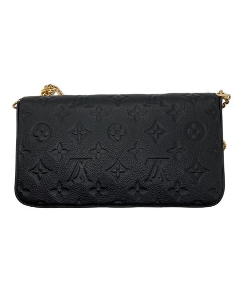 LOUIS VUITTON（ルイ ヴィトン）LOUIS VUITTON (ルイ ヴィトン) チェーンショルダーバッグ ブラックの古着・服飾アイテム