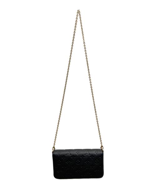 LOUIS VUITTON（ルイ ヴィトン）LOUIS VUITTON (ルイ ヴィトン) チェーンショルダーバッグ ブラックの古着・服飾アイテム