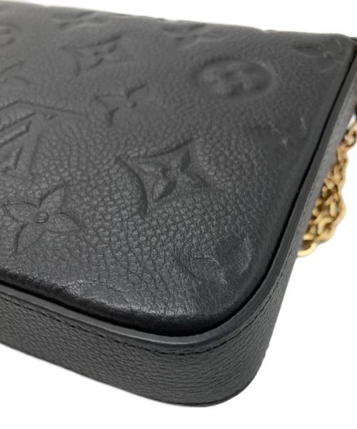 LOUIS VUITTON（ルイ ヴィトン）LOUIS VUITTON (ルイ ヴィトン) チェーンショルダーバッグ ブラックの古着・服飾アイテム