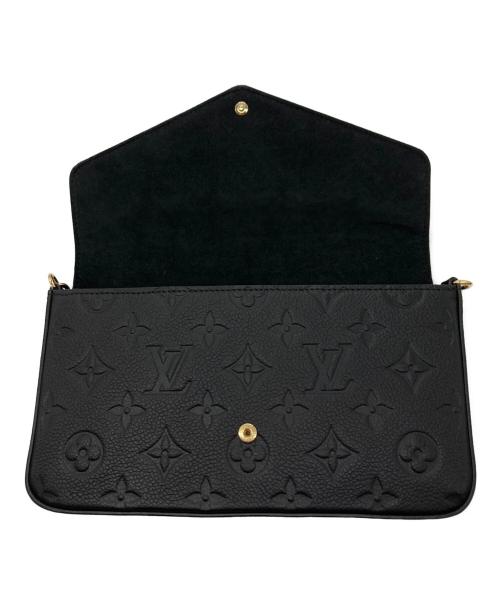 LOUIS VUITTON（ルイ ヴィトン）LOUIS VUITTON (ルイ ヴィトン) チェーンショルダーバッグ ブラックの古着・服飾アイテム