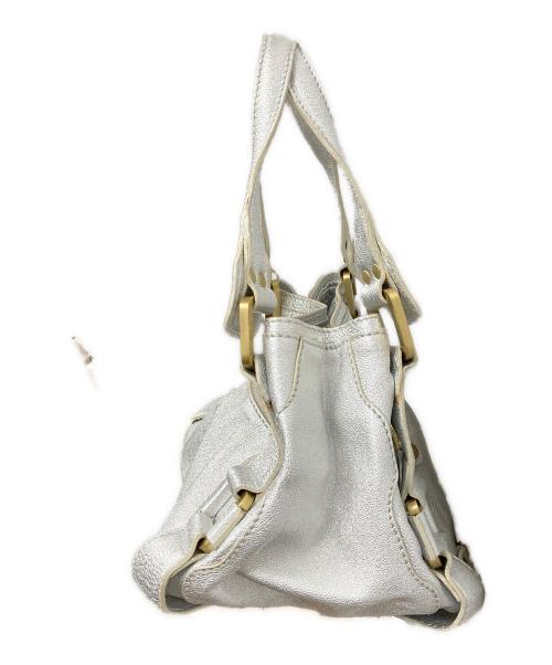 JIMMY CHOO（ジミーチュウ）JIMMY CHOO (ジミーチュウ) マディバッグ シルバーの古着・服飾アイテム