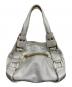 JIMMY CHOO (ジミーチュウ) マディバッグ シルバー：12000円