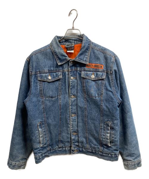 HARLEY-DAVIDSON（ハーレーダビッドソン）HARLEY-DAVIDSON (ハーレーダビッドソン) 中綿デニムジャケット ブルー サイズ:XLの古着・服飾アイテム