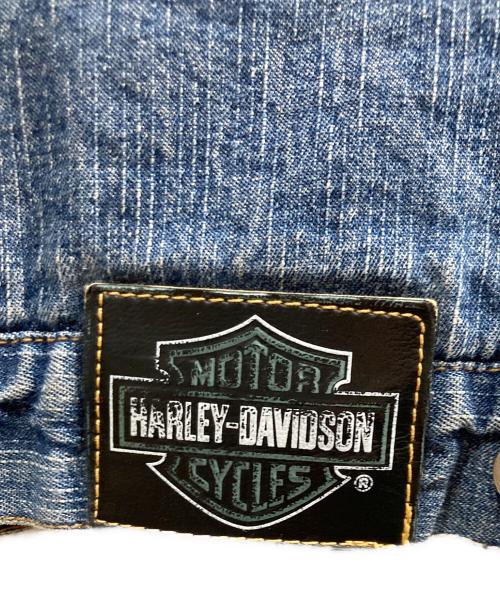HARLEY-DAVIDSON（ハーレーダビッドソン）HARLEY-DAVIDSON (ハーレーダビッドソン) 中綿デニムジャケット ブルー サイズ:XLの古着・服飾アイテム