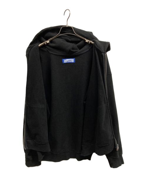 MIHARA YASUHIRO（ミハラヤスヒロ）MIHARA YASUHIRO (ミハラヤスヒロ) ジップパーカー ブラック サイズ:48の古着・服飾アイテム