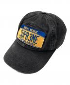 SUPREMEシュプリーム）の古着「25SS LINCENSE PLATE 6PANEL CAP」｜ブラック