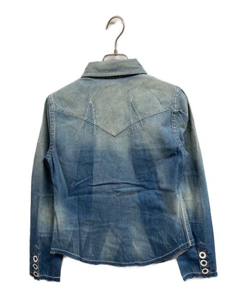 LEVI'S VINTAGE CLOTHING（リーバイス ビンテージ クロージング）LEVI'S VINTAGE CLOTHING (リーバイス ビンテージ クロージング) ダメージ加工 デニムウェスタンシャツ インディゴ サイズ:Sの古着・服飾アイテム