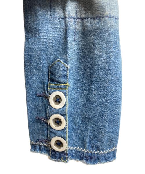 LEVI'S VINTAGE CLOTHING（リーバイス ビンテージ クロージング）LEVI'S VINTAGE CLOTHING (リーバイス ビンテージ クロージング) ダメージ加工 デニムウェスタンシャツ インディゴ サイズ:Sの古着・服飾アイテム