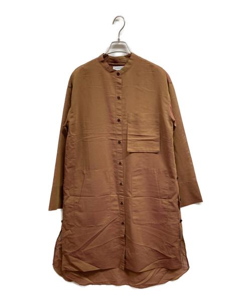 MAISON SPECIAL（メゾンスペシャル）MAISON SPECIAL (メゾンスペシャル) シアーワンピース ブラウン サイズ:FREEの古着・服飾アイテム