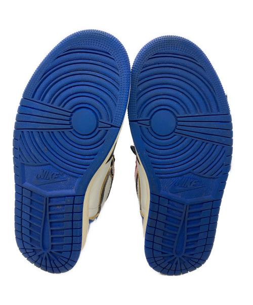 NIKE（ナイキ）NIKE (ナイキ) FRAGMENT DESIGN (フラグメントデザイン) Air Jordan 1 High OG NIKE UNION ブルー×レッド サイズ:26.5の古着・服飾アイテム