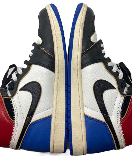 NIKE（ナイキ）NIKE (ナイキ) FRAGMENT DESIGN (フラグメントデザイン) Air Jordan 1 High OG NIKE UNION ブルー×レッド サイズ:26.5の古着・服飾アイテム