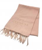 COACHコーチ）の古着「カシミヤ混マフラー/COACH」｜ピンク