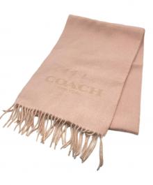 COACH（コーチ）の古着「カシミヤ混マフラー/COACH」｜ピンク