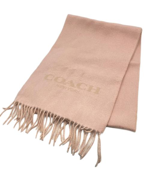 COACH（コーチ）COACH (コーチ) カシミヤ混マフラー/COACH ピンクの古着・服飾アイテム