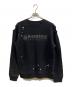 SABOTAGE (サボタージュ) ダメージ加工スウェット ブラック サイズ:S：9000円