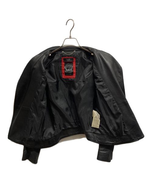 DIESEL（ディーゼル）DIESEL (ディーゼル) ラムレザーライダースジャケット ブラック サイズ:XSの古着・服飾アイテム