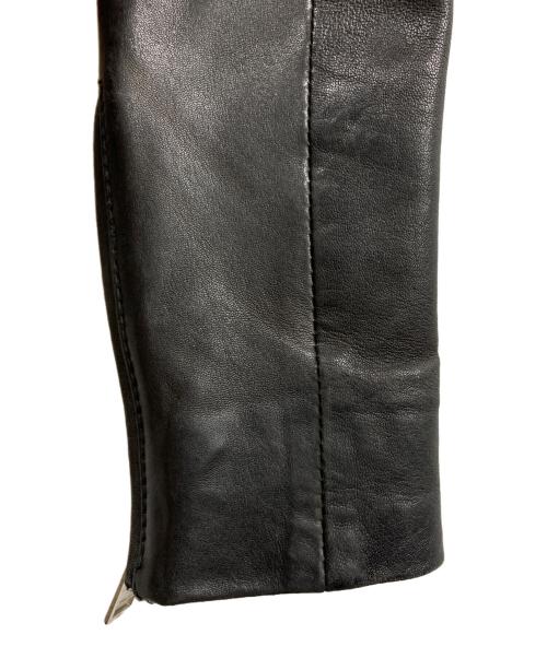 DIESEL（ディーゼル）DIESEL (ディーゼル) ラムレザーライダースジャケット ブラック サイズ:XSの古着・服飾アイテム