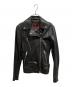 DIESEL（ディーゼル）の古着「ラムレザーライダースジャケット」｜ブラック