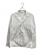 BED J.W. FORD×sulvamベッドフォード×サルバム）の古着「カットオフオープンカラーシャツ」｜ホワイト