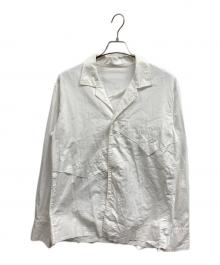 BED J.W. FORD×sulvam（ベッドフォード×サルバム）の古着「カットオフオープンカラーシャツ」｜ホワイト