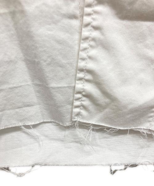 BED J.W. FORD（ベッドフォード）BED J.W. FORD (ベッドフォード) sulvam (サルバム) カットオフオープンカラーシャツ ホワイトの古着・服飾アイテム