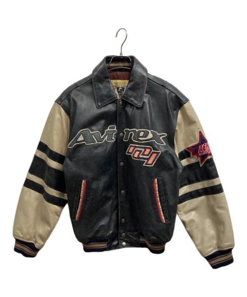 AVIREX（アヴィレックス）AVIREX (アヴィレックス) レザ-スタジャン ブラック サイズ:不明の古着・服飾アイテム