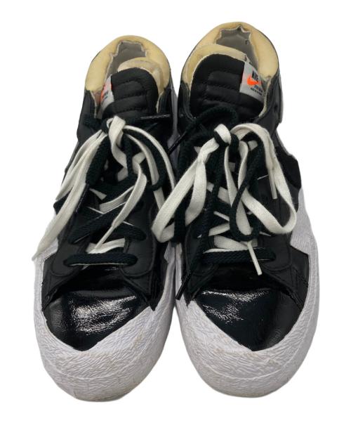 NIKE（ナイキ）NIKE (ナイキ) sacai (サカイ) BLAZER LOW ホワイト×ブラック サイズ:27の古着・服飾アイテム