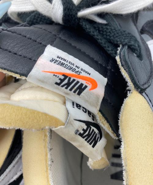NIKE（ナイキ）NIKE (ナイキ) sacai (サカイ) BLAZER LOW ホワイト×ブラック サイズ:27の古着・服飾アイテム