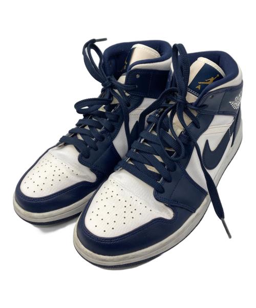 NIKE（ナイキ）NIKE (ナイキ) ハイカットスニーカー ホワイト×ネイビー サイズ:26.5の古着・服飾アイテム