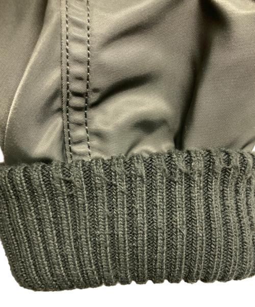 ALPHA（アルファ）ALPHA (アルファ) フーデットリブジャケット グリーン サイズ:Mの古着・服飾アイテム