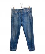 TOM FORDトムフォード）の古着「シンチバックデニムパンツ」｜インディゴ