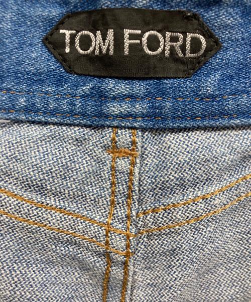 TOM FORD（トムフォード）TOM FORD (トムフォード) シンチバックデニムパンツ インディゴ サイズ:32の古着・服飾アイテム