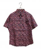 PRADAプラダ）の古着「半袖シャツ」｜レッド×ネイビー