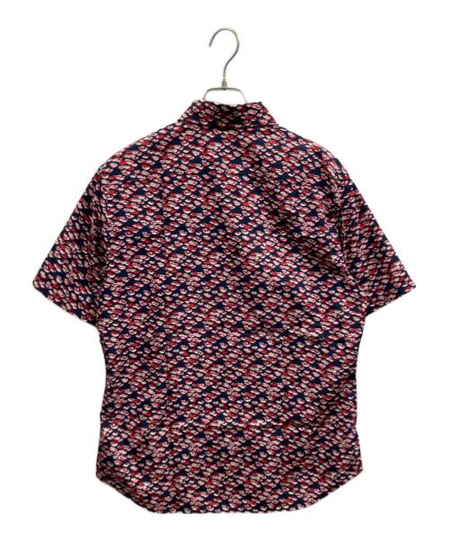 PRADA（プラダ）PRADA (プラダ) 半袖シャツ レッド×ネイビー サイズ:40の古着・服飾アイテム