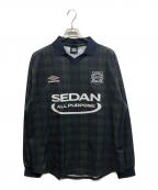 SEDAN ALL-PURPOSEセダンオールパーパス）の古着「ALL-PURPOSE 23FW UMBRO Game Shirt」｜グリーン×ネイビー