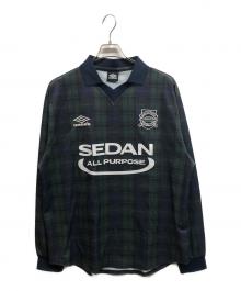 SEDAN ALL-PURPOSE（セダンオールパーパス）の古着「ALL-PURPOSE 23FW UMBRO Game Shirt」｜グリーン×ネイビー