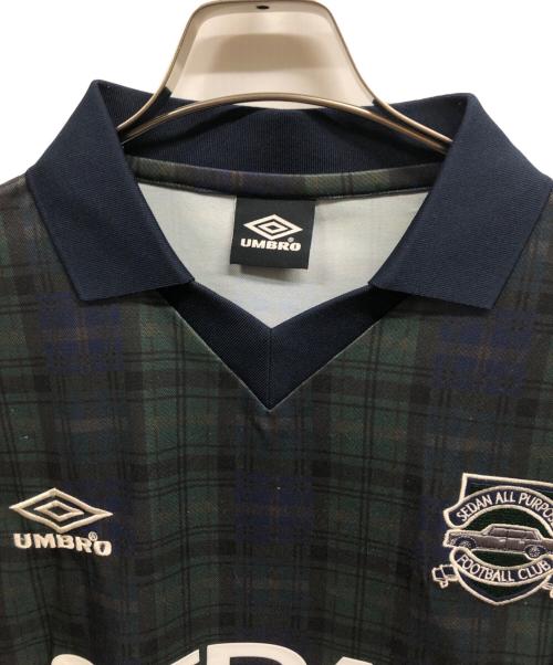 SEDAN ALL-PURPOSE（セダンオールパーパス）SEDAN ALL-PURPOSE (セダンオールパーパス) ALL-PURPOSE 23FW UMBRO Game Shirt グリーン×ネイビー サイズ:XLの古着・服飾アイテム